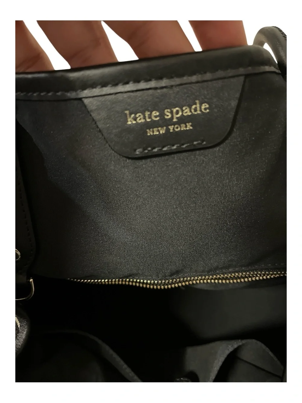 kate spade JacquardBlack & Cream Floral Tote with Burgundy stripe Sz L